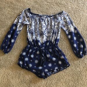 Floral summer romper